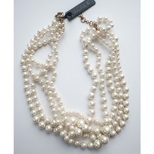 J.Crew Pearl Multi-Strand Necklace